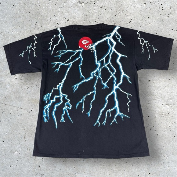 Vintage 90s‎ Kansas City Chiefs Salem Lightning Shirt Mens XL - Picture 3 of 7